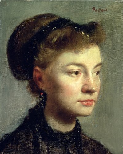 Portrait of a young woman by Edgar Degas